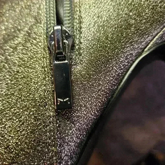 Marc Fisher Kellen High Heel Sock Booties Sparkle Glitter Silver Metallic size 8 - Picture 7 of 9